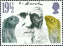 FindYourStampsValue: Great Britain (United Kingdom): Death Centenary of Charles Darwin - Iguanas