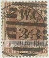 FindYourStampsValue: Great Britain (United Kingdom): Queen Victoria - Ten Pence Red Brown