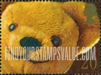 FindYourStampsValue: Great Britain (United Kingdom): Famous Smiles - Teddy Bear