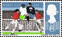 FindYourStampsValue: Great Britain (United Kingdom): World Cup Football Championship - Players and Crowd