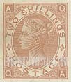 FindYourStampsValue: Great Britain (United Kingdom): Queen Victoria - Two Shillings Pale Brown