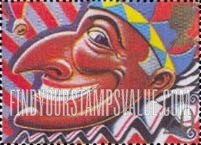 FindYourStampsValue: Great Britain (United Kingdom): Famous Smiles - Mr. Punch