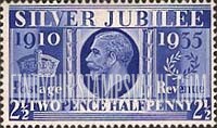 FindYourStampsValue: Great Britain (United Kingdom): King George V, Silver Jubilee Issue