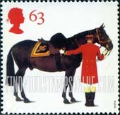 FindYourStampsValue: Great Britain (United Kingdom): All the Queen's Horses - Mount Horse from Household Cavalry