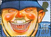 FindYourStampsValue: Great Britain (United Kingdom): Famous Smiles - The Laughing Policeman