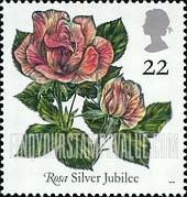 FindYourStampsValue: Great Britain (United Kingdom): Roses - Silver Jubilee