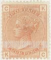 FindYourStampsValue: Great Britain (United Kingdom): Queen Victoria - Four Pence Vermilion