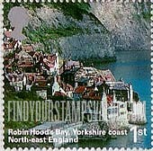 FindYourStampsValue: Great Britain (United Kingdom): English Scenery - Robin Hood's Bay, Yorkshire Coast