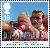 FindYourStampsValue: Great Britain (United Kingdom): Rugby League, Centenary - Harold Wagstaff