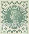 FindYourStampsValue: Great Britain (United Kingdom): Queen Victoria Jubilee Issue - One Half Penny Blue Green