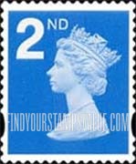 FindYourStampsValue: Great Britain (United Kingdom): Machin Definitives - Queen Elizabeth II, Self-Adhesive Booklet Stamp