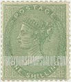FindYourStampsValue: Great Britain (United Kingdom): Queen Victoria - One Shilling Green