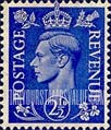 FindYourStampsValue: Great Britain (United Kingdom): King George VI - Two Pence Half Penny