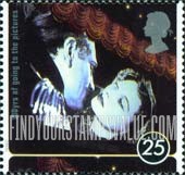 FindYourStampsValue: Great Britain (United Kingdom): Motion Pictures, Centenary - Laurence Olivier, Vivien Leigh in Scene from 'That Hamilton Woman'