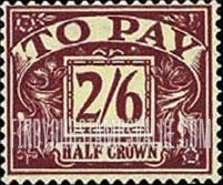 FindYourStampsValue: Great Britain (United Kingdom): Postage Due Stamps - Two Shillings and Six Pence