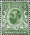 FindYourStampsValue: Great Britain (United Kingdom): King George V - Half Penny