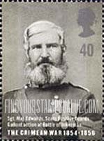 FindYourStampsValue: Great Britain (United Kingdom): Crimean War, 150th Anniversary - Sergeant Major Edward Edwards