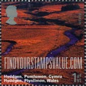 FindYourStampsValue: Great Britain (United Kingdom): Wales Scenery - Hyddgen, Plynlimon