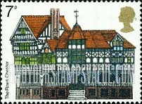 FindYourStampsValue: Great Britain (United Kingdom): European Architectural Heritage Year - The Rows, Chester