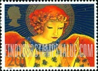FindYourStampsValue: Great Britain (United Kingdom): Christmas Angels - Angel with Hands Raised