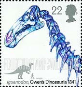 FindYourStampsValue: Great Britain (United Kingdom): Dinosaurs - Iguanodon