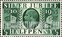 FindYourStampsValue: Great Britain (United Kingdom): King George V, Silver Jubilee Issue
