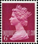 FindYourStampsValue: Great Britain (United Kingdom): Machin Definitives - Queen Elizabeth