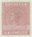 FindYourStampsValue: Great Britain (United Kingdom): Queen Victoria - Five Shillings Rose