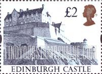 FindYourStampsValue: Great Britain (United Kingdom): Castles - Edinburgh Castle