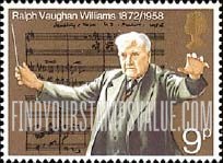FindYourStampsValue: Great Britain (United Kingdom): Ralph Vaughan Williams and "Sea Symphony"