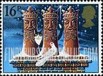 FindYourStampsValue: Great Britain (United Kingdom): Christmas - Three Kings Chimney Pots