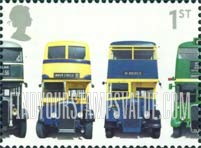 FindYourStampsValue: Great Britain (United Kingdom): Buses - AEC Regent I, Daimler COG5, Guy Arab Mk II, AEC Regent