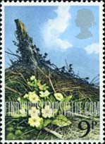 FindYourStampsValue: Great Britain (United Kingdom): British Wild Flowers - Primroses