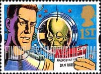 FindYourStampsValue: Great Britain (United Kingdom): Greetings, Messages - Dan Dare, Booklet Stamp