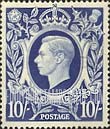 FindYourStampsValue: Great Britain (United Kingdom): King George VI - Ten Shillings Ultramarine