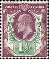 FindYourStampsValue: Great Britain (United Kingdom): King Edward VII - Three Half Pence