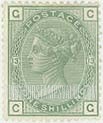 FindYourStampsValue: Great Britain (United Kingdom): Queen Victoria - One Shilling Salmon