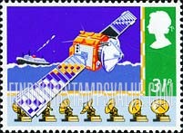 FindYourStampsValue: Great Britain (United Kingdom): Safety at Sea - Marecs-A Satellite