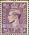 FindYourStampsValue: Great Britain (United Kingdom): King George VI - Three Pence