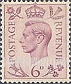 FindYourStampsValue: Great Britain (United Kingdom): King George VI - Six Pence