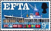 FindYourStampsValue: Great Britain (United Kingdom): EFTA - Sea Freight