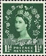 FindYourStampsValue: Great Britain (United Kingdom): Queen Elizabeth, booklet stamp