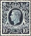 FindYourStampsValue: Great Britain (United Kingdom): King George VI - Ten Shillings Indigo