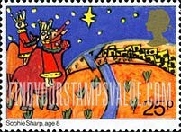 FindYourStampsValue: Great Britain (United Kingdom): Christmas, Children's Drawings - Three Kings