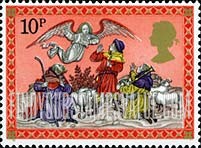 FindYourStampsValue: Great Britain (United Kingdom): Christmas - Angel appearing before the Shepherds
