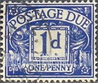 FindYourStampsValue: Great Britain (United Kingdom): Postage Due Stamps - One Penny