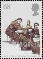 FindYourStampsValue: Great Britain (United Kingdom): Jane Eyre, by Charlotte Bronte - Refectory