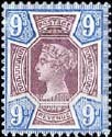 FindYourStampsValue: Great Britain (United Kingdom): Queen Victoria Jubilee Issue - Nine Pence