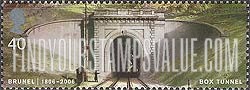 FindYourStampsValue: Great Britain (United Kingdom): Engineering Projects of Brunel - Box Tunnel