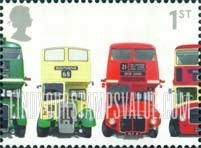 FindYourStampsValue: Great Britain (United Kingdom): Buses - AEC Regent, Bristol KSW 5G, AEC Routemaster, Bristol Lodekka